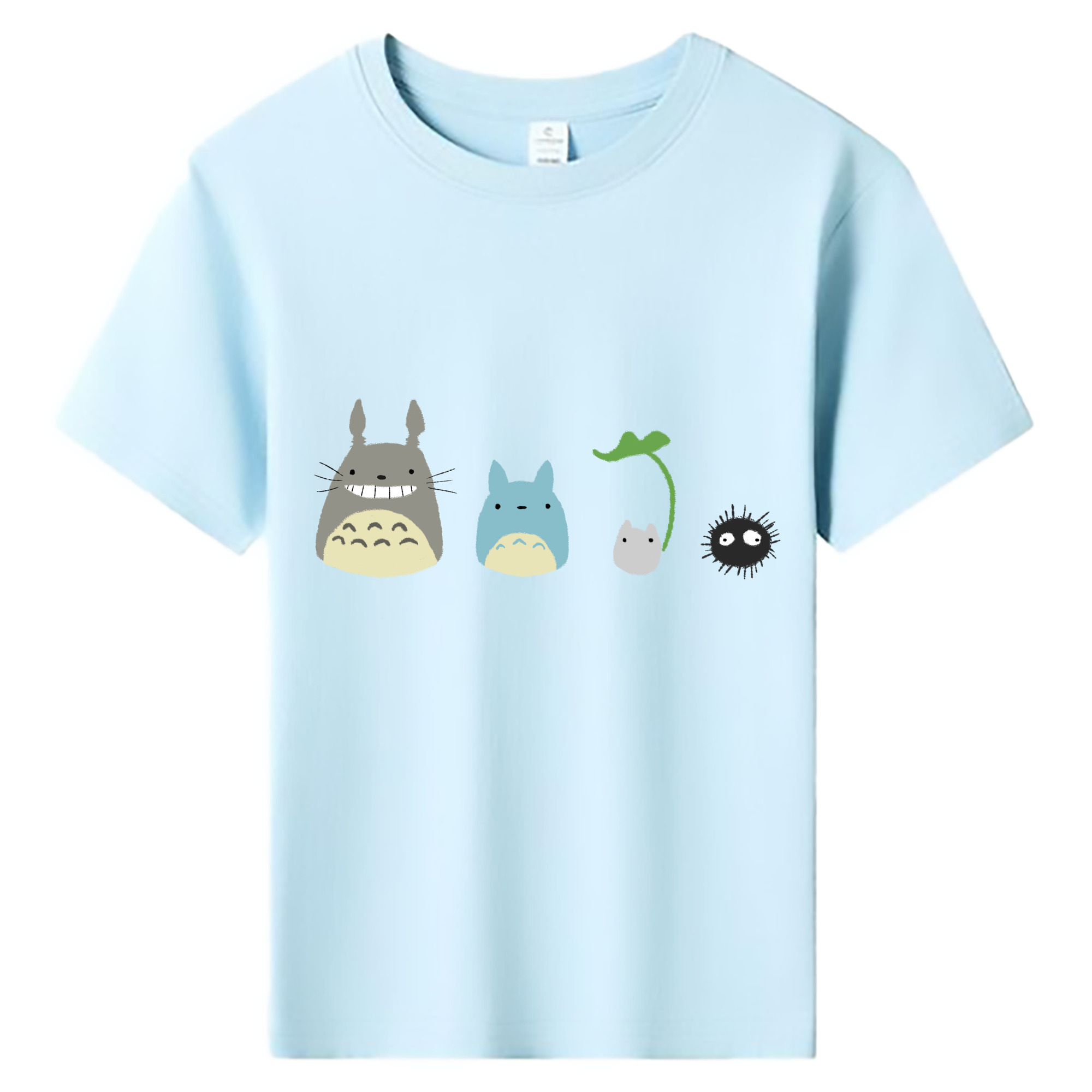 （画像用） となりのトトロ 草壁メイ 草壁サツキ My Neighbor Totoro Satsuki Kusakabe Mei Kusakabe 綿100％キッズTシャツ（フロントプリント）